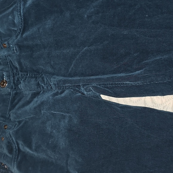 AG Adriano Goldschmied 'The Slit Cigarette Jeans' Corduroy Dark Emerald Green - Picture 10 of 10